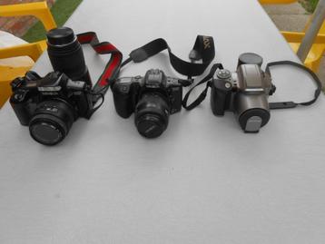 Analoge fototoestellen 3 stuks. Minolta en Olympus beschikbaar voor biedingen