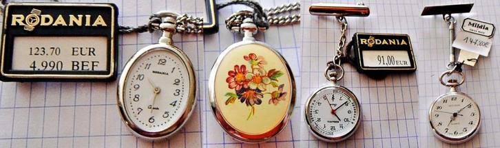 Montre poche dame à quartz RODANIA ou MILDIA, neuve, chromé, Verzamelen, Overige Verzamelen, Nieuw, Ophalen of Verzenden