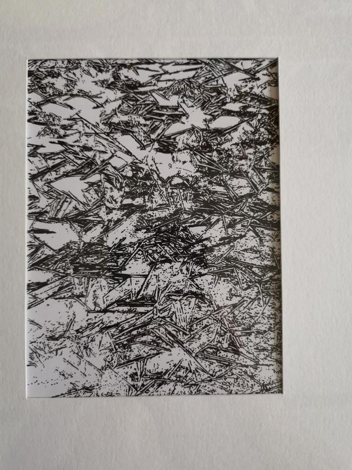 Onder het ijs - pentekening, Antiek en Kunst, Kunst | Tekeningen en Fotografie, Ophalen