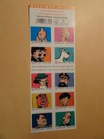 Feuillet 10 timbres - Personnages de Tintin, Enlèvement ou Envoi, Tintin, Neuf, Image, Affiche ou Autocollant