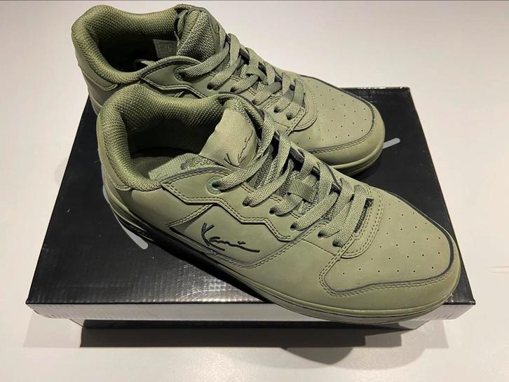 Karl Kani 89 PRM sneakers - Olijf/zwart - maat 42.5, Kleding | Heren, Schoenen, Zo goed als nieuw, Sneakers, Overige kleuren, Ophalen