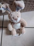 knuffel noukie,s  muziekdoos konijn(doos 59), Kinderen en Baby's, Speelgoed | Knuffels en Pluche, Ophalen of Verzenden, Konijn