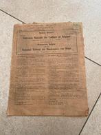 Oud document verbond der haarkappers  (1947), 1940 tot 1960, Krant, Ophalen