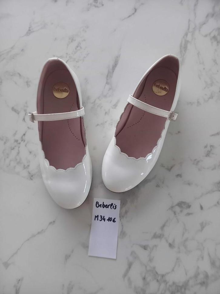 Schoenen witte lak communie Maat 34 Beberlis, Kinderen en Baby's, Kinderkleding | Schoenen en Sokken, Gebruikt, Schoenen, Meisje