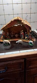 Antieke Kerststal met de originele beeldjes compleet prima s, Diversen, Kerst, Ophalen
