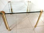 T24 COFFEE TABLE | PETER GHYCZY | 70s Regency Glas & Messing, Ophalen