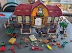 Playmobil 5221 grote paardenranch + 5223 paardentrailer, Ophalen of Verzenden, Gebruikt, Complete set