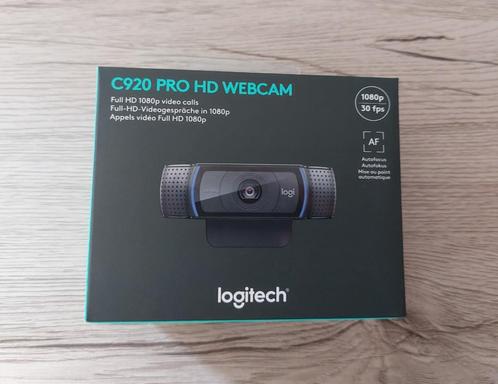 Webcam LOGITECH C920 HD Pro, Computers en Software, Webcams, Nieuw, Bedraad, ChromeOS, MacOS, Windows, Android, iOS, Monitorclip