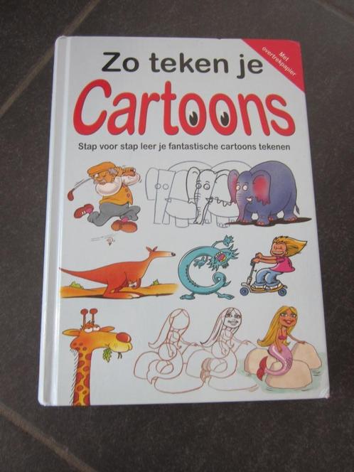 boek zo teken je cartoons, Boeken, Hobby en Vrije tijd, Gelezen, Tekenen en Schilderen, Geschikt voor kinderen, Ophalen of Verzenden