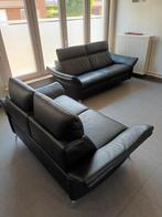 Lederen salon, Duits design Himolla, Ophalen, Zo goed als nieuw