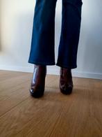 Alberto Fermani enkellaarsjes – leder – maat 37,5, Alberto Fermani, Bruin, Lage of Enkellaarzen, Ophalen of Verzenden