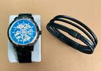 AUTOMATISCH horloge en FOSSIL armband, Handtassen en Accessoires, Overige Accessoires, Ophalen, Zo goed als nieuw