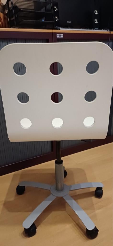 Houten bureaustoel Jules, Ophalen, Zo goed als nieuw, Beige, Bureaustoel