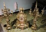 Prachtig antiek klokstel (pendule + 2 kandelaars), Ophalen