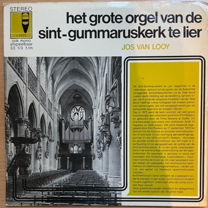 Jos Van Looy – Het Grote Orgel Van De Sint-Gummaruskerk, Cd's en Dvd's, Vinyl | Klassiek, Ophalen of Verzenden