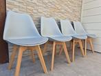 chaises (4), Maison & Meubles, Chaises, Gris, Comme neuf, Quatre, Moderne