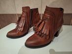 Elvio Zanon dameslaarsjes, enkellaarsjes maat 36, Elvio Zanon, Enlèvement ou Envoi, Comme neuf, Brun