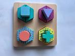 Houten vormen puzzel, Ophalen of Verzenden, Puzzelen