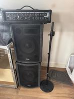 PA-Set Fame 2x150W @ 8 Ohm + statieven, Ophalen, Zo goed als nieuw, Audio