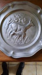 2 tinnen borden 23CM DOORSNEE, Antiek en Kunst, Ophalen of Verzenden