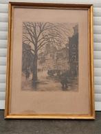 gravure signe jos delfosse, Antiek en Kunst, Kunst | Etsen en Gravures, Ophalen of Verzenden
