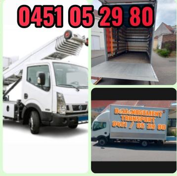 déménagement, camion, lift ,camionnette ,transport  beschikbaar voor biedingen