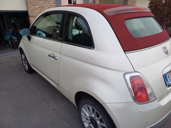 Knappe fiat 500 cabrio parelmoer bj2014 met euro6b, Auto's, Fiat, Particulier, Benzine, Euro 6, Cabriolet, 2 deurs, Handgeschakeld