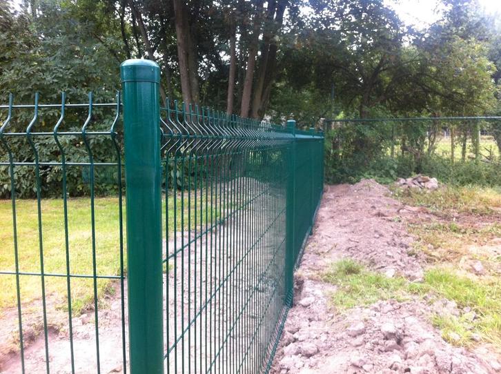 Promo! 20m draadpanelen 150cm hoog groen + palen, Tuin en Terras, Gaas en Draad, Nieuw, Ophalen