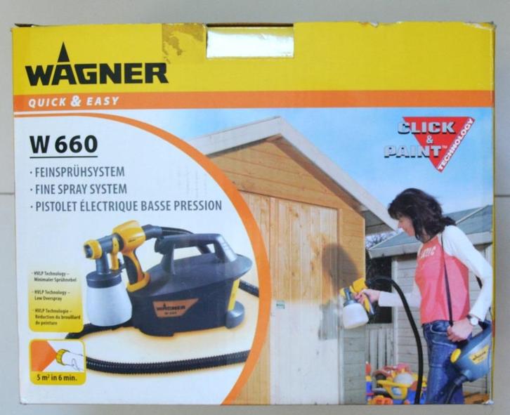 A VENDRE - Kit Pistolet peinture WAGNER W660, Doe-het-zelf en Bouw, Schildersmaterialen, Nieuw, Verfspuit of Verfpomp, Ophalen