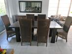 Complete eetkamer, Huis en Inrichting, Ophalen, Zo goed als nieuw, Koloniaal, 4 tot 6 stoelen