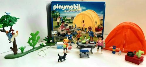 Playmobil 5435 Familiecamping met de box, Kinderen en Baby's, Speelgoed | Playmobil, Zo goed als nieuw, Complete set, Ophalen of Verzenden