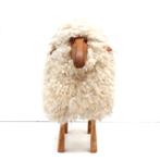 Tabouret pouf vintage rare en forme de mouton, design des an, Enlèvement ou Envoi