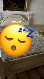 Bed, Huis en Inrichting, Ophalen, Gebruikt, Beige, Tweepersoons