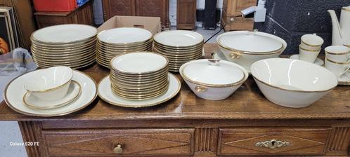 Ensemble 13 pièces Baudour Cerabel décor poissons ou pêche, Huis en Inrichting, Keuken | Servies, Zo goed als nieuw, Compleet servies