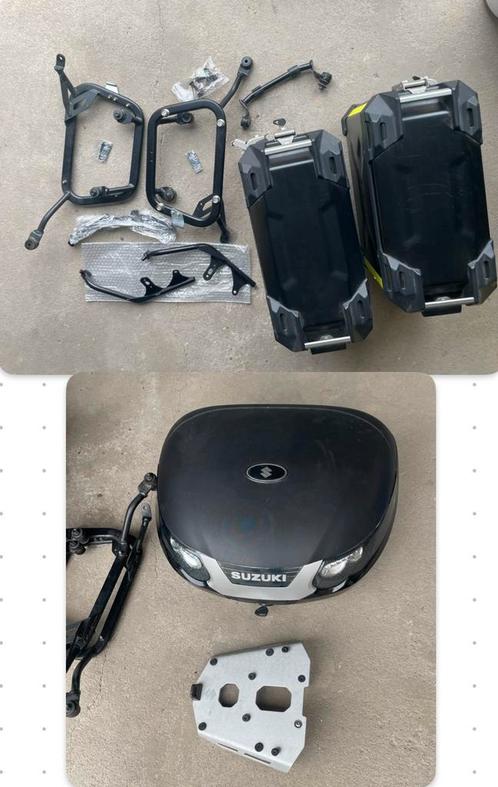 Kit Suzuki top-case double et valises v-strom 1050 - complet, Motoren, Accessoires | Koffers en Tassen, Gebruikt, Ophalen