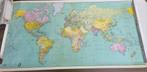 2 Oude grote wereldkaart. 1986/1987 De Rouck cartographie, Antiek en Kunst, Antiek | Schoolplaten, Ophalen of Verzenden