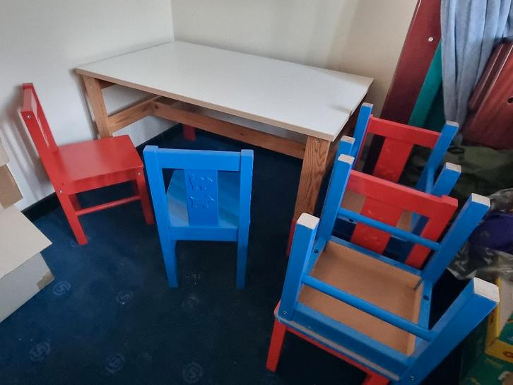 Kindermeubilair, Kinderen en Baby's, Kinderkamer | Tafels en Stoelen, Gebruikt, Tafel(s) en Stoel(en), Ophalen
