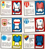 6 Chromos 1970 Football, Envoi, Comme neuf, Affiche, Image ou Autocollant