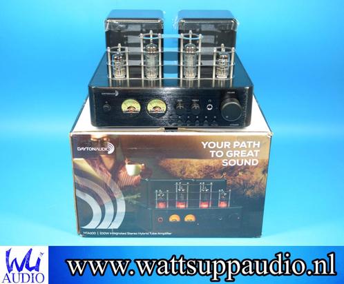 Dayton Audio HTA100 Stereo buizen versterker, Audio, Tv en Foto, Versterkers en Ontvangers, Zo goed als nieuw, Stereo, 60 tot 120 watt