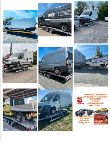 Transport/ remorquage / depannage auto /4x4/camionnette/3,5T, Autos : Divers, Remorques, Enlèvement ou Envoi, Comme neuf