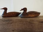 ART AFRICAIN BURUNDAIS COUPLE DE CANARD SCULPTE, Ophalen