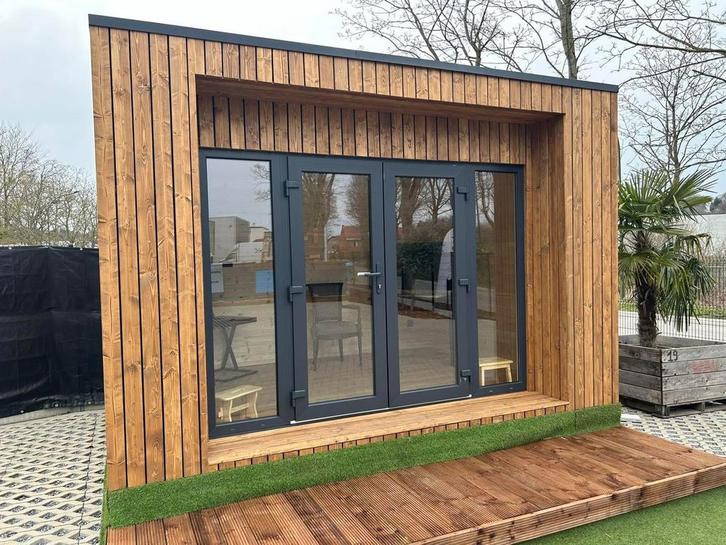 Tuinkamer 4x3m geisoleerd, Tuin en Terras, Tuinhuizen, Zo goed als nieuw, Hout, Ophalen