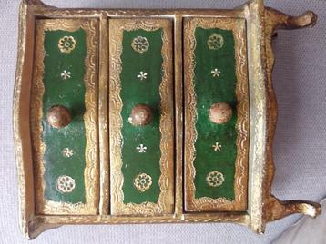 Vintage Italiaanse Florentijnse juwelendoos beschikbaar voor biedingen