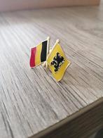 Dubbel vlag pin Vlaamse Leeuw Belgische vlag  ., Verzamelen, Nieuw, Ophalen of Verzenden
