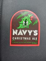 Oud bieretiket Navy's brouwerij La Marine Brussel, Verzamelen, Biermerken, Ophalen of Verzenden
