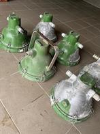 Eclairage industriel ancien - lot 6 lampes, Ophalen