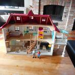 schleich groot hofhuis gemeubeld volledig met toebehoren, Ophalen of Verzenden, Zo goed als nieuw