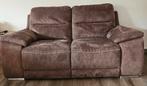 elektrische relax zetel  2 zit + 2 zit nubuck, Huis en Inrichting, Ophalen, Leer, Zo goed als nieuw, 200 tot 250 cm