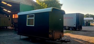 Pipowagen werfkeet schaftwagen schaftkeet werfwagen à vendre, Enlèvement, Comme neuf