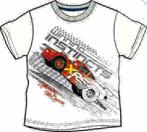 Disney Cars T-shirt Wit - Maat 92 - 98 - 104 - 116 - 122, Kinderen en Baby's, Kinderkleding | Maat 104, Nieuw, Jongen, Ophalen of Verzenden